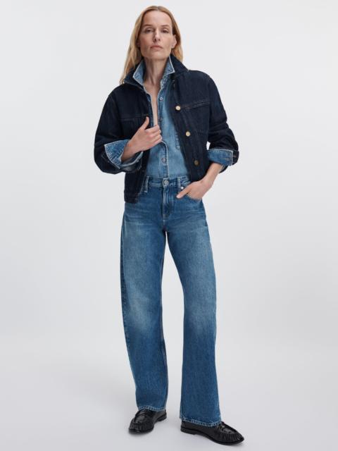 rag & bone Willa Tapered Barrel Jean Mid-Rise in Rigid Denim