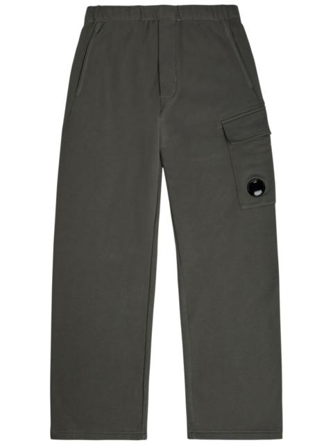 C.P. Company C.P. Company Logo Straight-leg Cotton Cargo Sweatpants