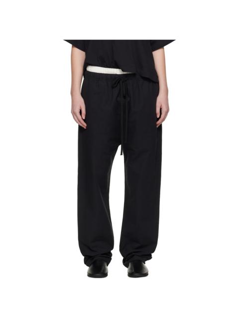 ESSENTIALS Black Relaxed Lounge Pants