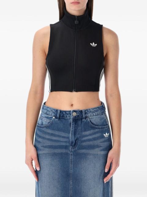 adidas zip sleeveless top
