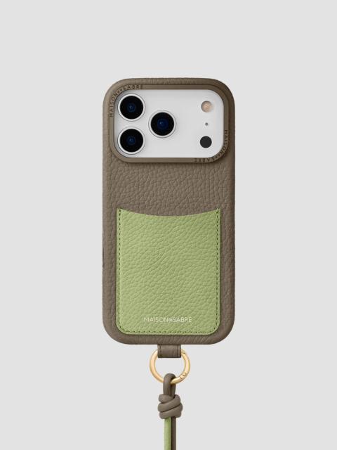 MAISON de SABRÉ Sling Phone Case (iPhone 18 Pro Max) - Cashmere Matcha