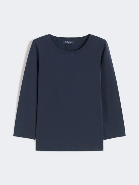 'S Max Mara T-shirt in maglia di cotone - ULTRAMARINE