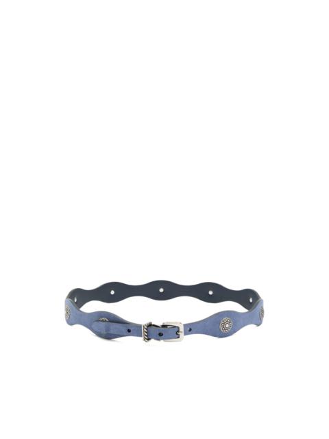 Etro studded suede belt