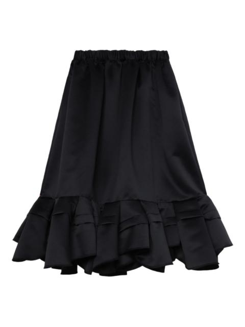 Comme des Garçons Comme des Garçons ruffled elastic-waist skirt