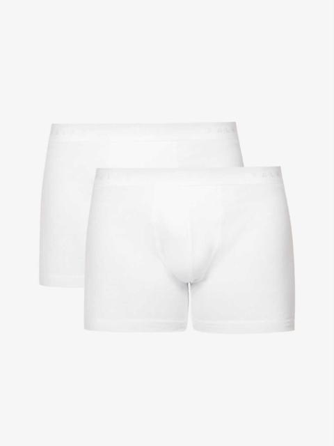 Tonal waistband pack of two stretch-cotton boxers