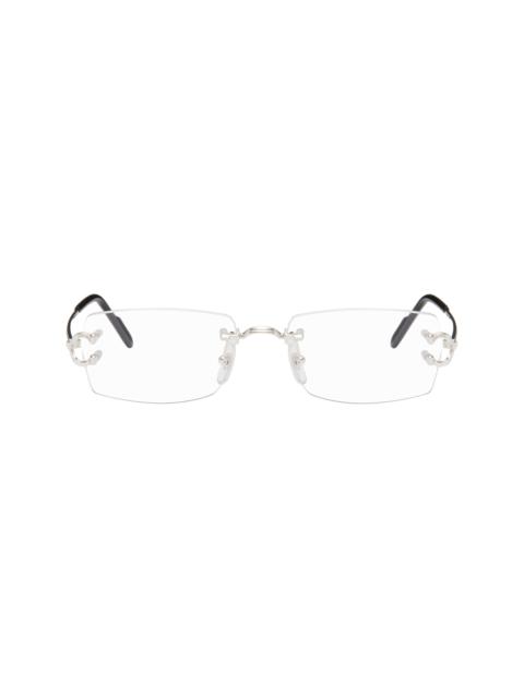 Cartier Silver 'Décor C Classique de Cartier' Glasses