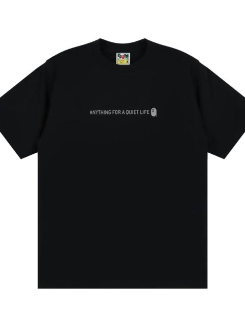 A BATHING APE® Reflector Industrial Logo Tee "Black" 001TEL301050MBLK
