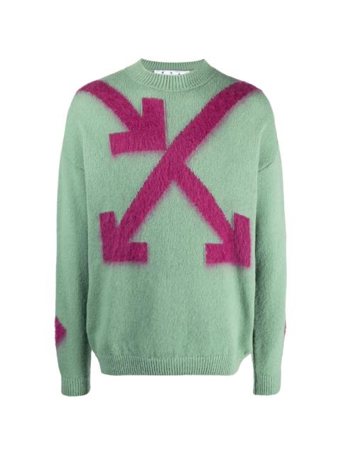 intarsia Arrow jumper