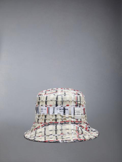 Thom Browne Deconstructed Tweed Bucket Hat