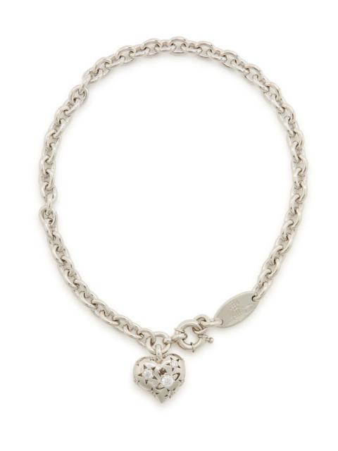Vivienne Westwood Vivienne Westwood Lee Crystal-embellished Heart-pendant Necklace