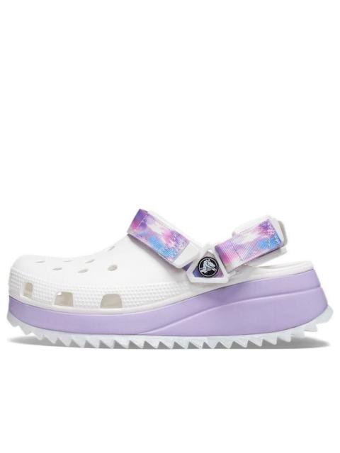 crocs Crocs Classic Casual Unisex White Purple Sandals 'White Purple' 207772-577