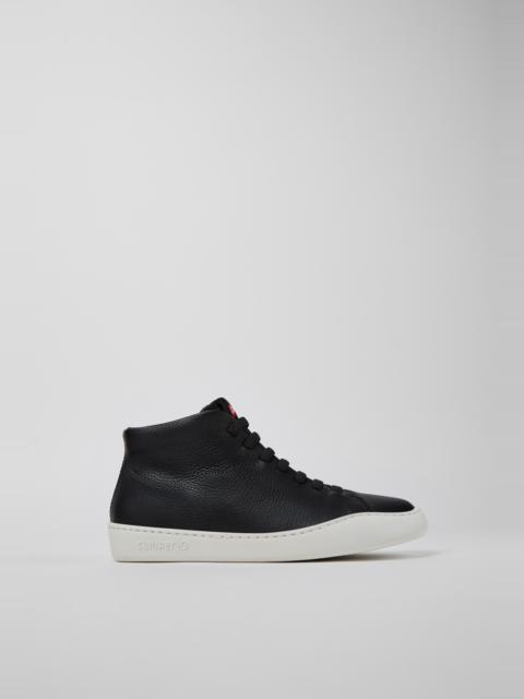 CAMPER Peu Touring Black leather ankle boots for women