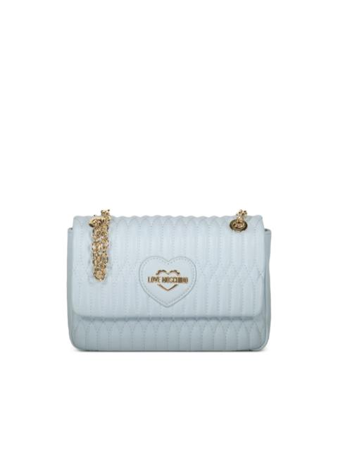 Moschino quilted heart shoulder bag
