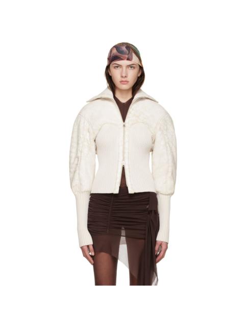 KNWLS Off-White Leather Jacket