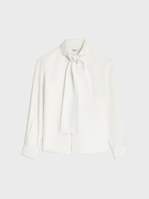 CELINE lavalliere shirt IN silk twill