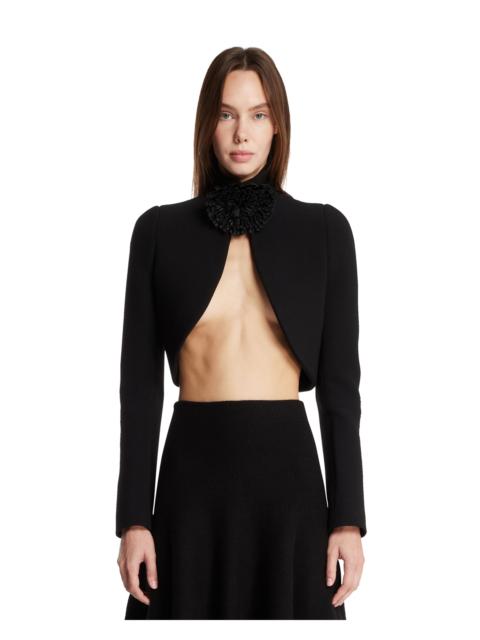 Alaïa Black Cropped Cut-Out Jacket