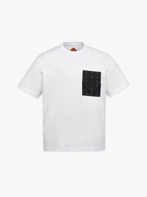 MCM Monogram Patch Pocket T-Shirt in Organic Cotton
