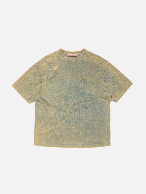 Acne Studios Rhinestone t-shirt - Mid Blue