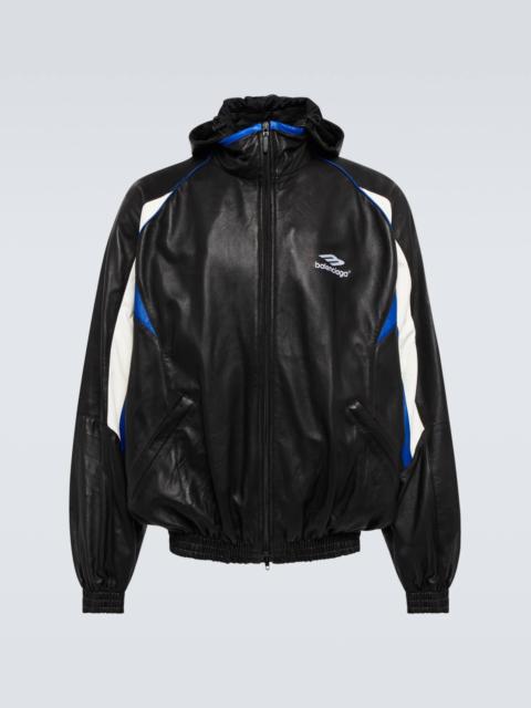 BALENCIAGA Leather hoodie