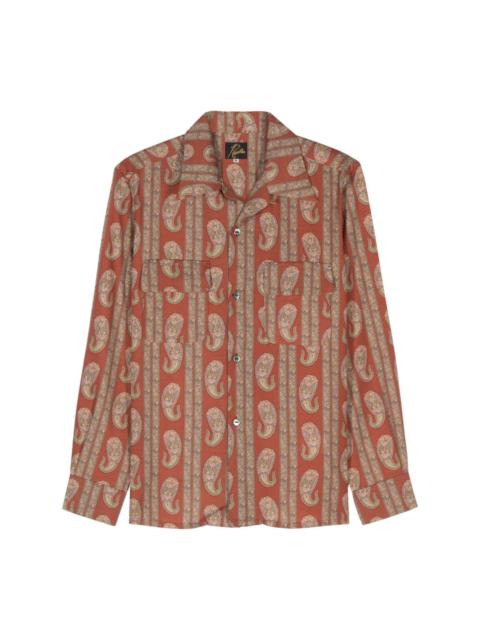 paisley-print shirt