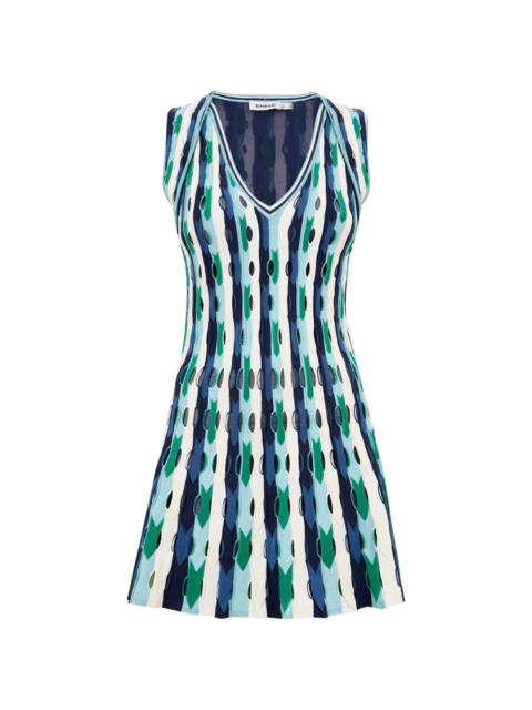 SIMKHAI Langley pointelle-knit mini dress