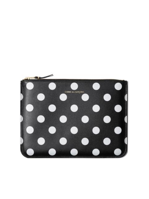 DOTS PRINTED LEATHER LINE
