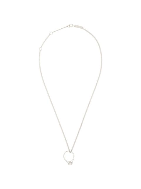 Maison Margiela Antiqued Wax Solitaire Necklace