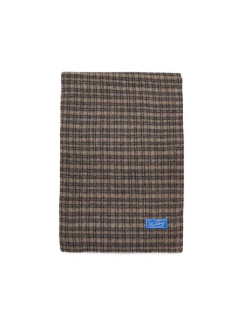 mfpen Facade double-faced checked scarf