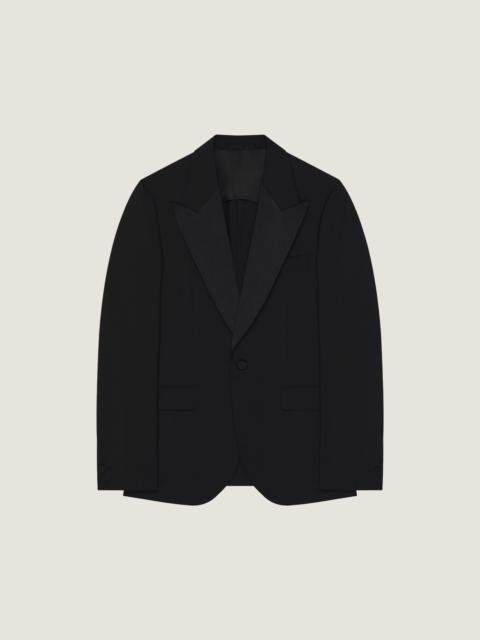 Givenchy SINGLE-BREASTED DECONSTRUCTED JACKET IN WOOL AND MOHAIR