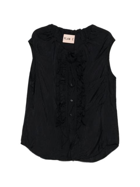 Plan C ruffled blouse