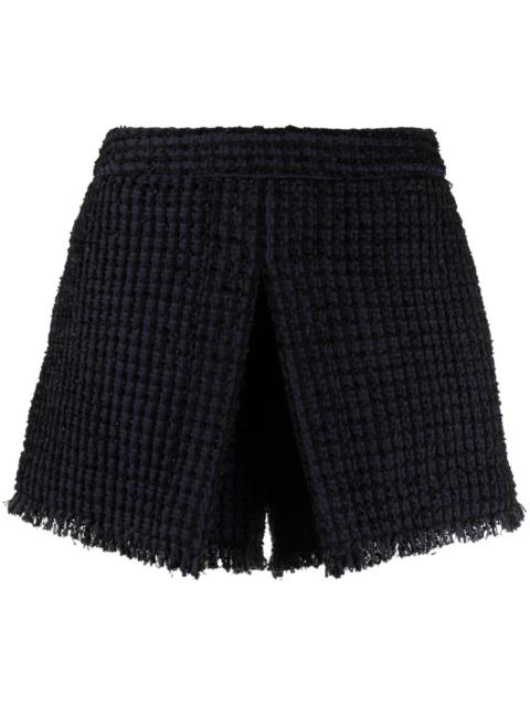 DSQUARED2 frayed-edge tweed shorts