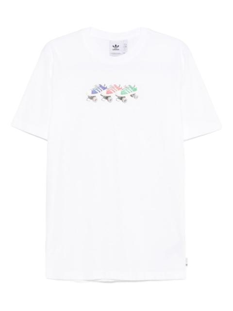 adidas roller-skate print T-shirt