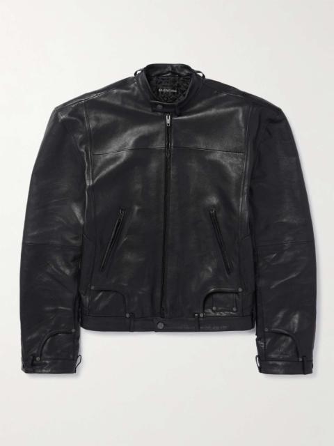 BALENCIAGA Leather biker jacket | REVERSIBLE