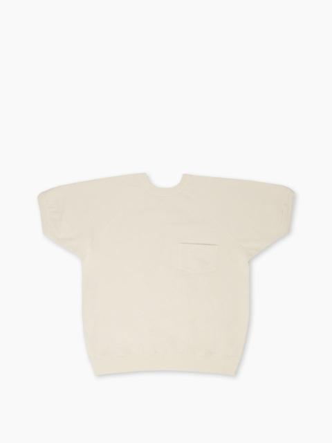 Warehouse & Co. WAREHOUSE & CO. LOT 4105 SHORT SLEEVE POCKET SWEATSHIRT CREAM