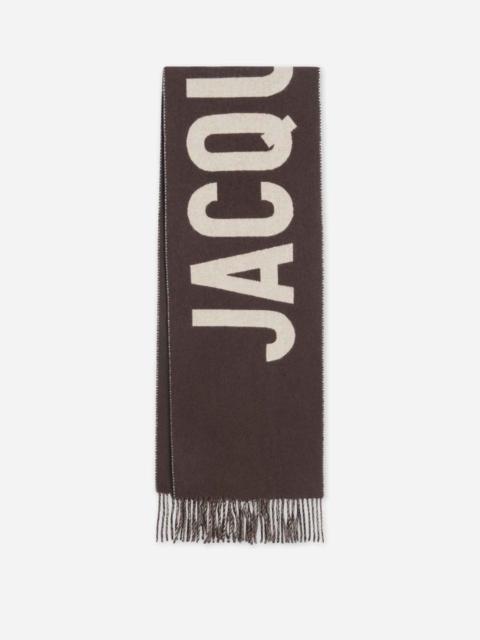 JACQUEMUS WOOL JACQUARD SCARF