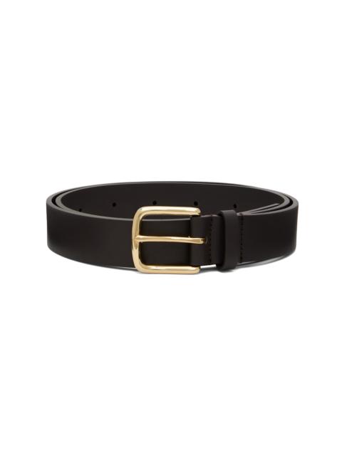 ssstein Brown Pinned Buckle Classic Leather Belt