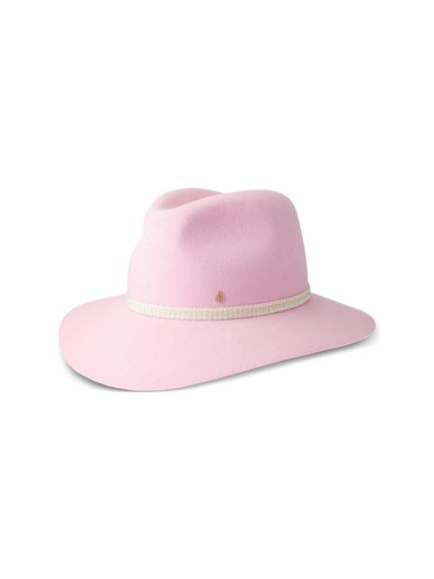 MAISON MICHEL logo-charm wool-felt fedora