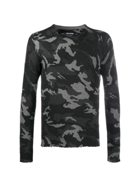 Zadig & Voltaire Kennedy camouflage-print sweater