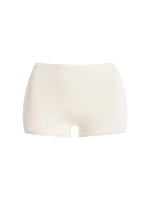 ÉTERNE High-Waisted Jersey Boy Shorts ivory