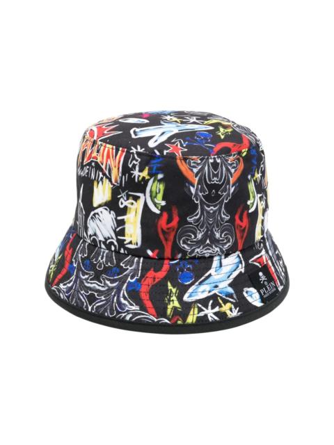 graphic-print bucket hat