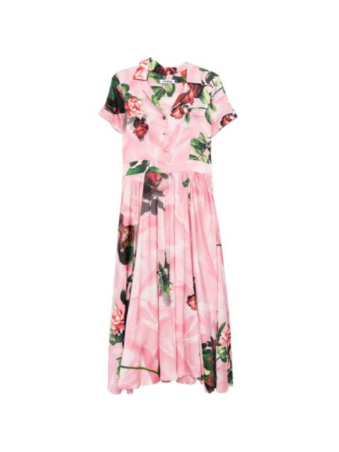 VIVETTA floral-print pleated dress