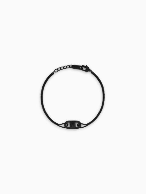EMPORIO ARMANI BLACK CRYSTAL ID BRACELET