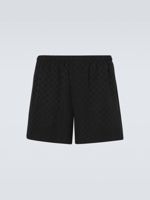 GUCCI GG silk jacquard shorts