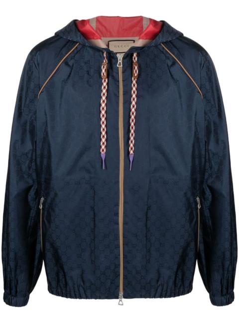 GUCCI GG Supreme-jacquard hooded jacket