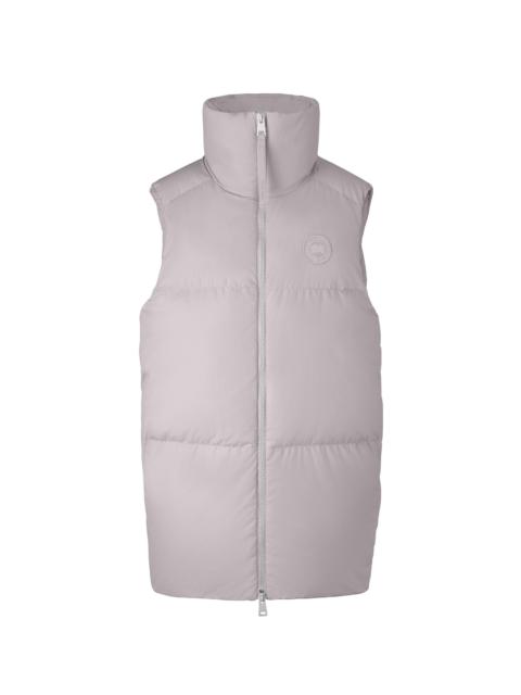 Canada Goose Women's Garnet Oversized Down Vest - Moonstone Grey