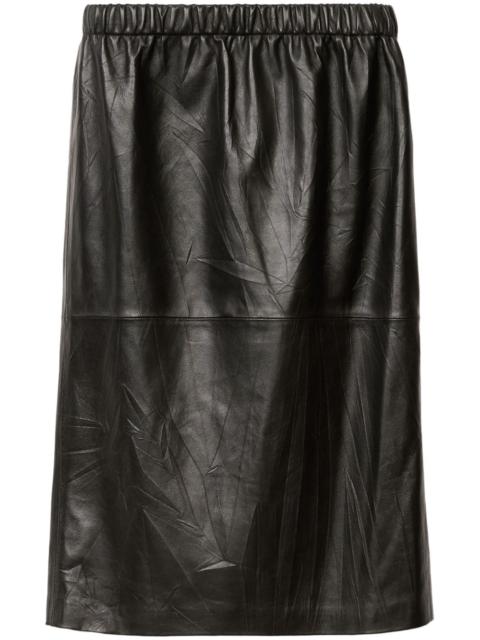 FABIANA FILIPPI leather midi skirt