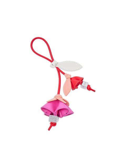 GANNI flower charm keyring