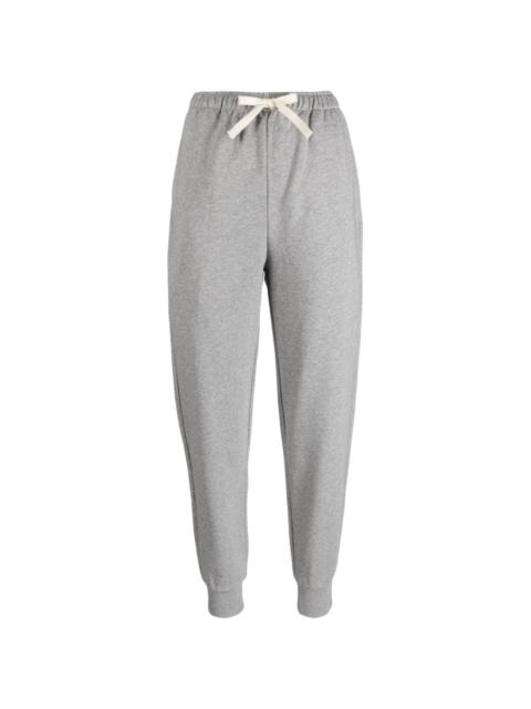 JW Anderson logo-embroidered organic cotton track trousers