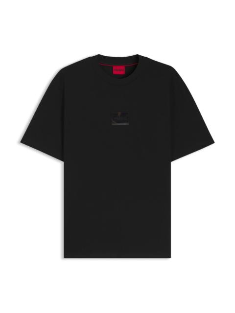 HUGO TORTOISE-LOGO T-SHIRT IN COTTON JERSEY