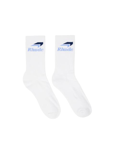 White Speedmark Socks